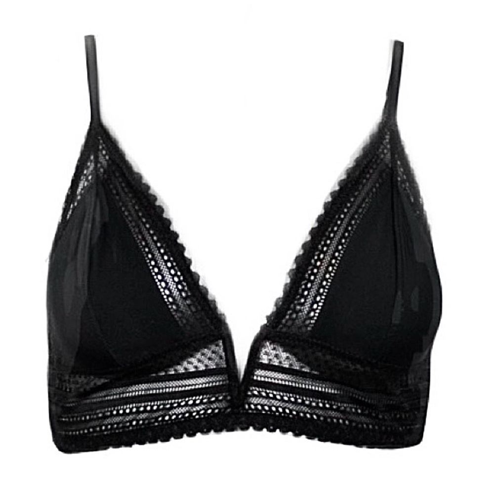 LIKE NEW Garage Black Lace Trim Bra/ Bralette P/S